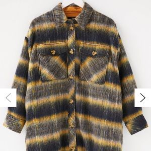 Urban Outfitters Emelie Plaid Wool Shacket